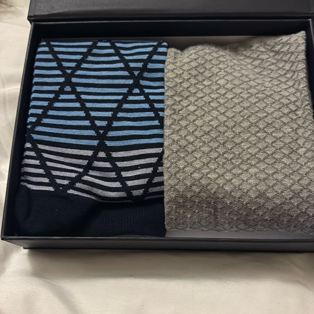 Nordstrom socks (34% cotton 34%nylon. 1%spandex) 2 Pack